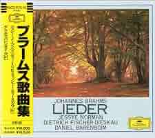 ブラ－ムス歌曲全集 フィッシャー・ディスカウ バレンボイム ブラ－ムス歌曲全集 フィッシャー・ディスカウ バレンボイム